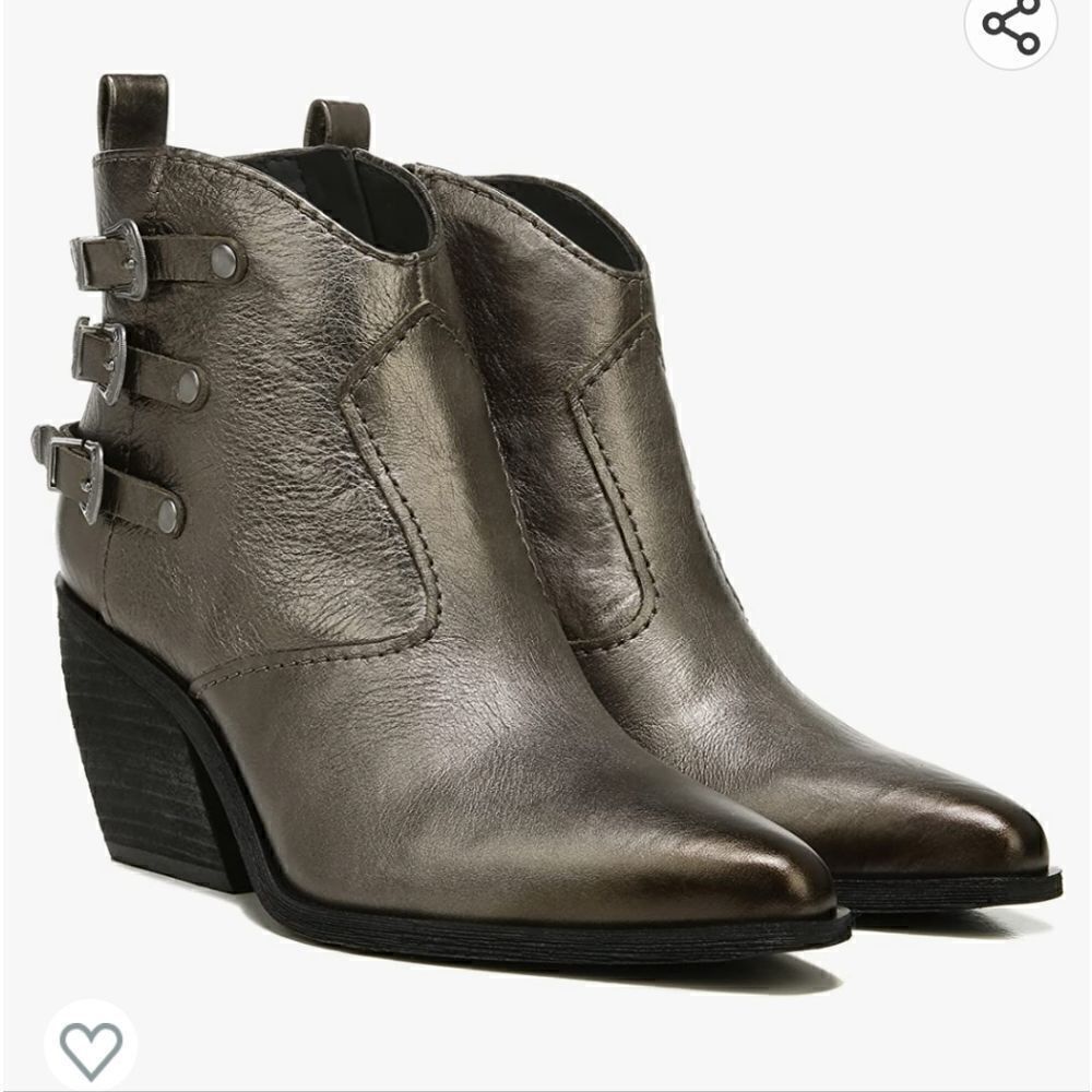 ZODIAC Dacey WESTERN BOOTIE gunmetal size 7.5 NWOT